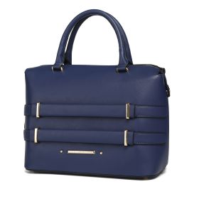 MKF Collection Leila Vegan Leather Women's Tote Bag by Mia K (Color: Navy)